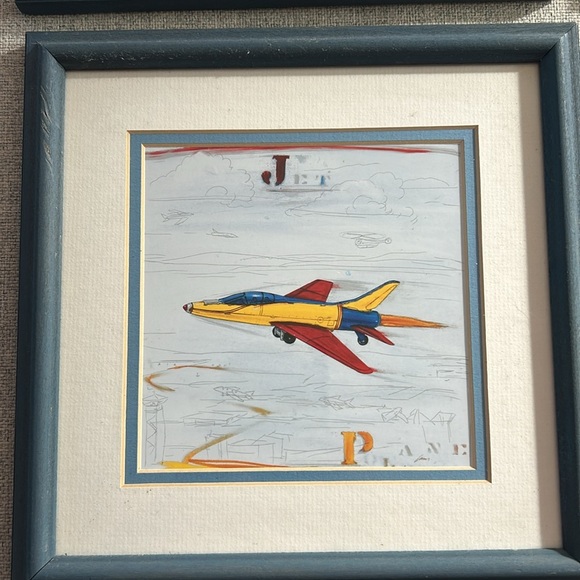 Vintage Framed Aviator Artwork - Picture 5 of 11